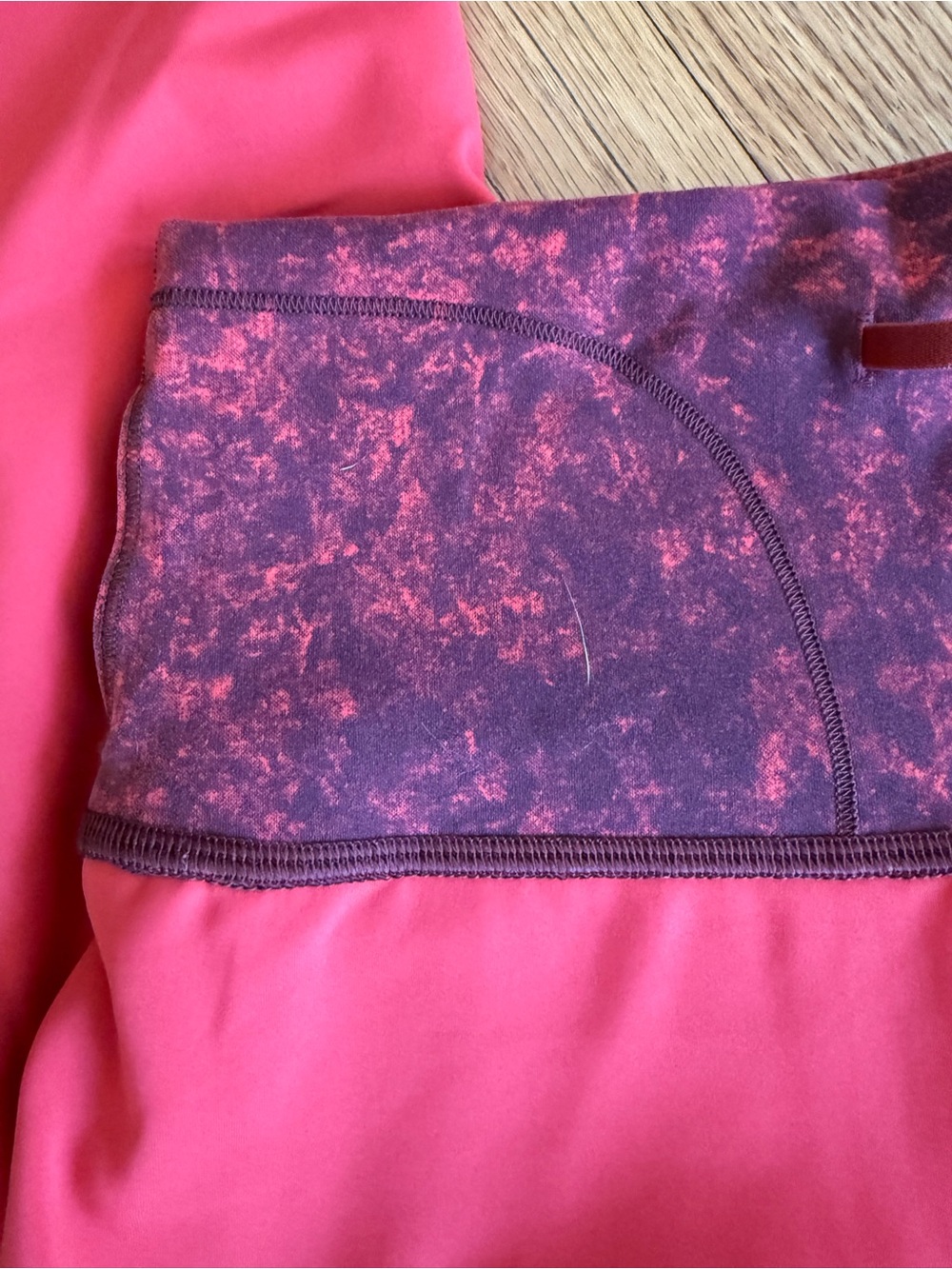 Lululemon Fast & Free High Rise Crop 23" Size 6 Crushed Marble Print Leggings - Picture 6 of 7